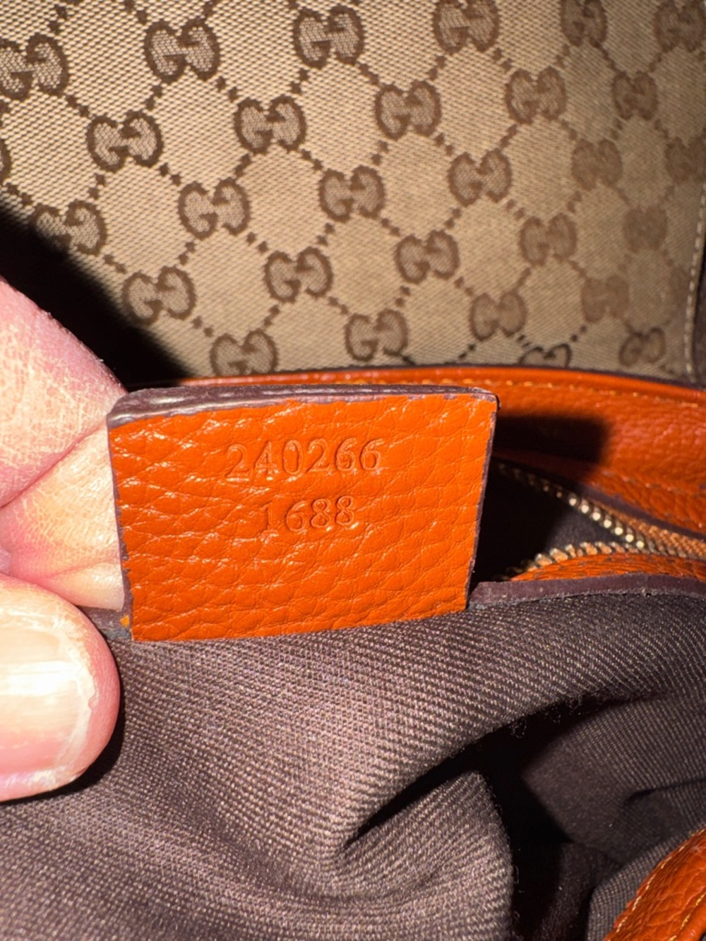 Gucci Tan-Brown GG Canvas Crossbody with Tassel Detail - Picture 12 of 14